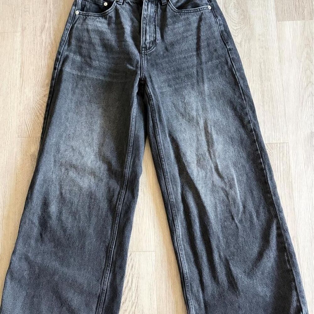 Bareline V2 Black Wide Leg Jeans Men's 28 x 30